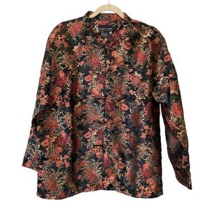 Robert Louis NEW Chinese/japanese inspired embroidered silk large jacket